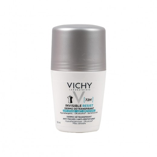 Vichy Deo Roll Invisible Resist 72H 50ml-White - delivered by The Pharmacy - within 2 Hours