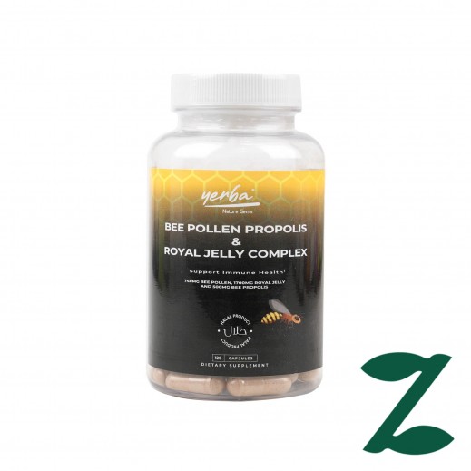 Yerba Bee Pollen Propolis & Royal Jelly Complex 120 Capsules - delivered by Pharmazone Pharmacy - within 2 Hours