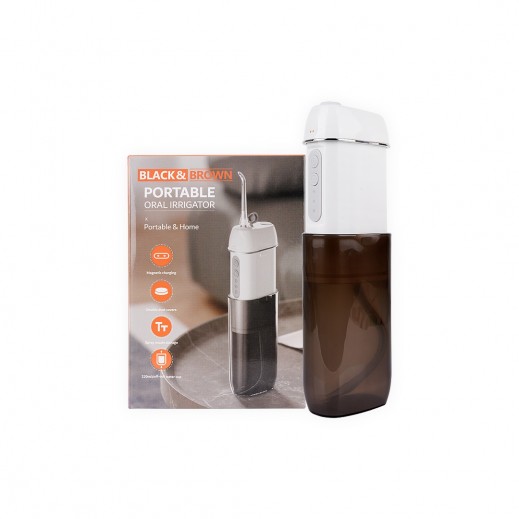 Black & Brown Portable Oral Irrigator  - delivered by The Pharmacy - within 2 Hours