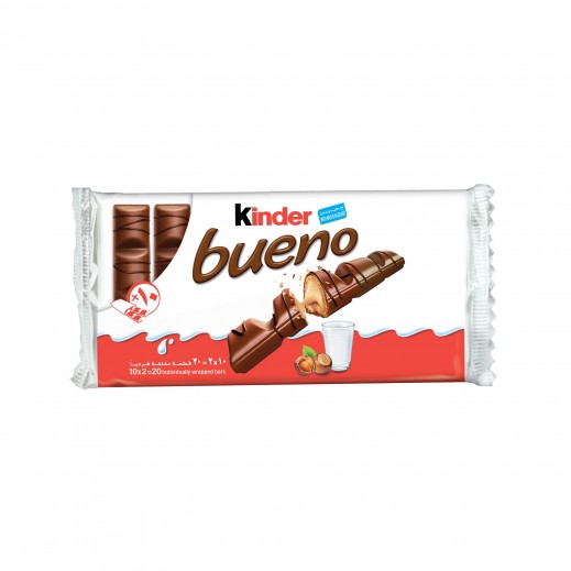 Kinder Bueno Chocolate 43 g - 8 + 2 Free - delivered by Taw9eel Fast