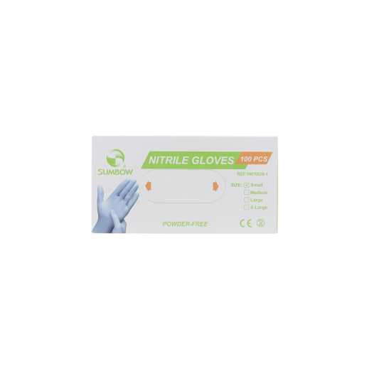 Sumbow Nitrile Gloves Powder-Free 100Pcs-S