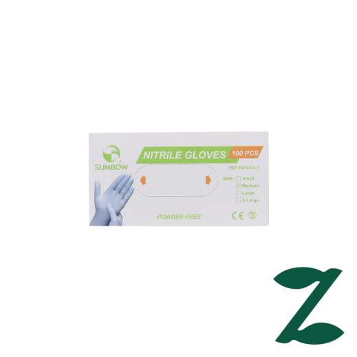 Sumbow Nitrile Gloves Powder-Free 100Pcs-M