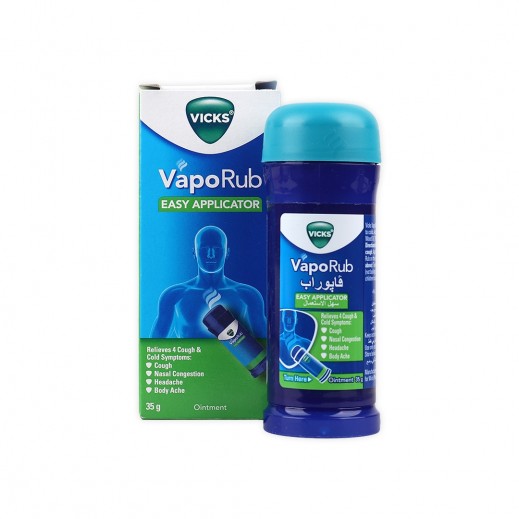 Vicks Vaporub Easy Applicator Ointment 35g - delivered by Pharmazone Pharmacy - within 2 Hours