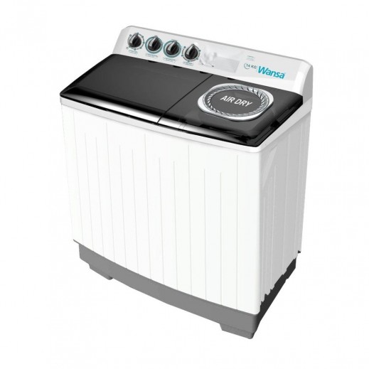 Wansa 14Kg Twin Tub Washing Machine WTT140-WHM24C10 - delivered by Xcite within 3 working days