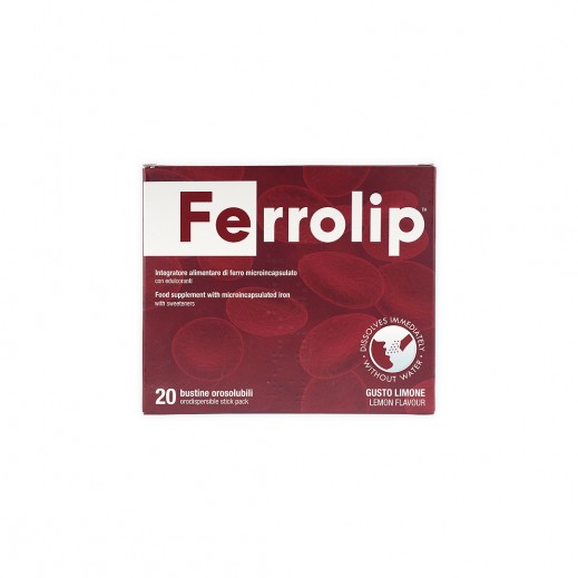 Ferrolip Lemon Flavour 20 Sticks - delivered by Pharmazone Pharmacy - within 2 Hours