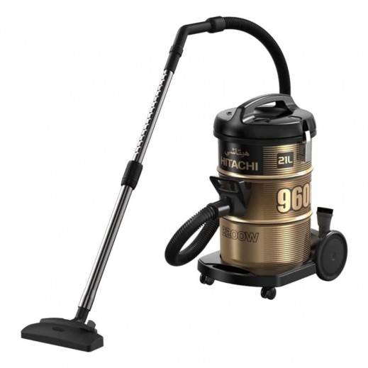 Hitachi Drum Vacuum Cleaner 21L 2200W - CV-960F BK