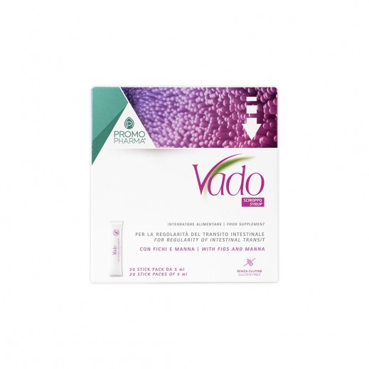 Promo Pharma Vado Sciroppo Syrup 20 × 5 ml Sticks - delivered by Pharmazone Pharmacy - within 2 Hours