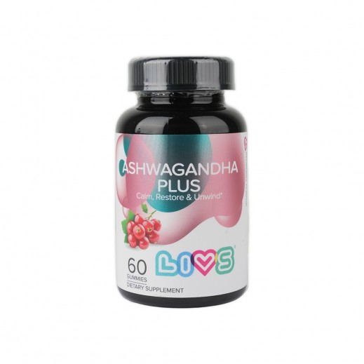 Livs Ashwagandha Plus 60 Gummies - delivered by The Pharmacy - within 2 Hours