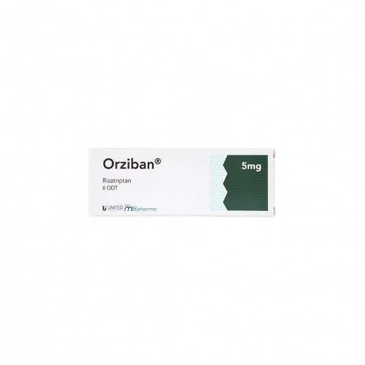 Orziban Rizatriptan 5mg ODT 6 Tablets - delivered by The Pharmacy - within 2 Hours