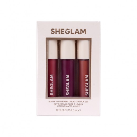Sheglam Matte Allure Mini Liquid Lipstick Set Feel Real - delivered by Pharmazone Pharmacy - within 2 Hours