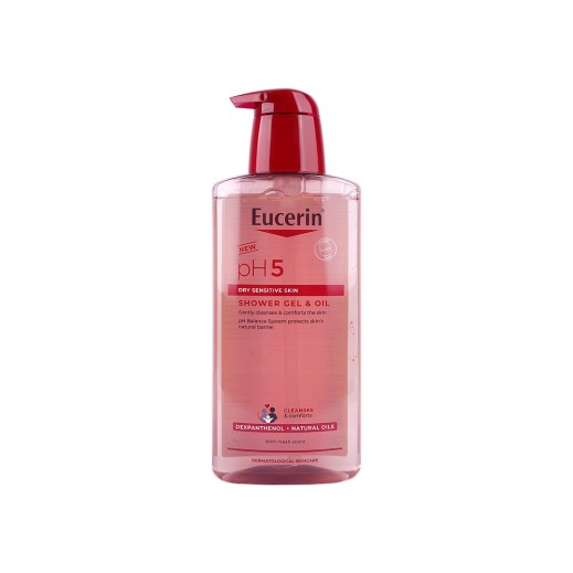 Eucerin pH5 Dry Sensitive Skin Shower Gel & Oil 400ml - delivered by The Pharmacy - within 2 Hours