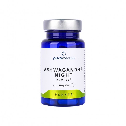 Puromedica Ashwagandha Night 60 Capsules - delivered by The Pharmacy - within 2 Hours