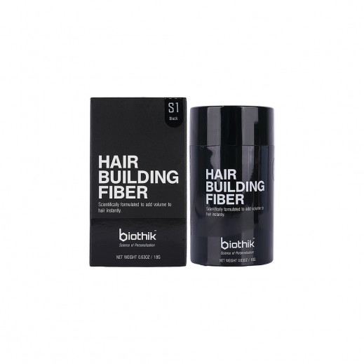 Biothik Hair Building Fiber Black 18g - delivered by The Pharmacy - within 2 Hours