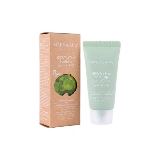 Mary & May Cica Tea Tree Soothing Wash Off Pack 30g - delivered by The Pharmacy - within 2 Hours