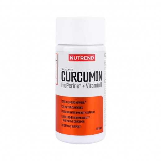 Nutrend Curcumin+Bioperine+Vitamin D3 60 Capsules - delivered by The Pharmacy - within 2 Hours