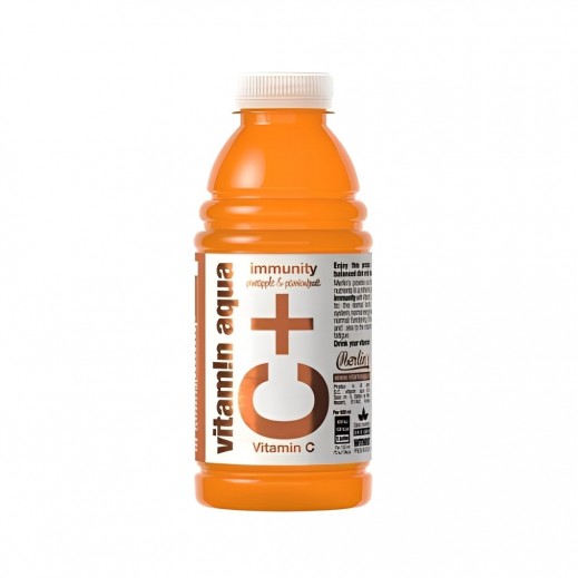 Vitamin Aqua Immunity C+ Pineapple & Passionfruit Drink 600 ml - delivered by Taw9eel Fast