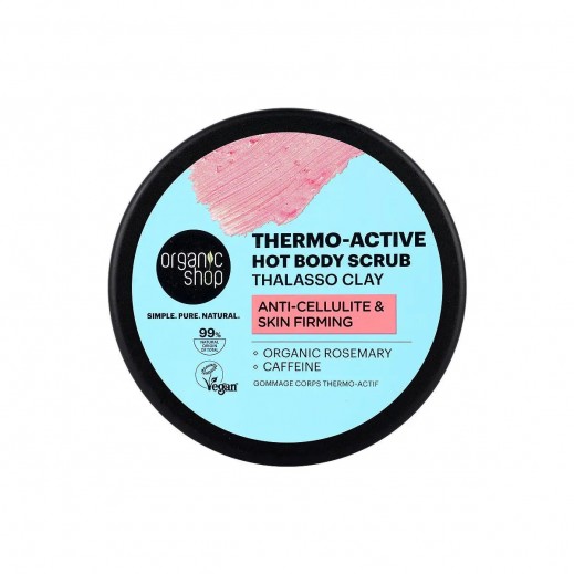 Organic Shop Thermo-Active Hot Body Scrub 300ml - delivered by The Pharmacy - within 2 Hours
