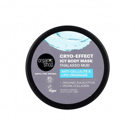 Organic Shop Cryo-Effect Icy Body Mask Thalasso Mud 300ml - delivered by The Pharmacy - within 2 Hours