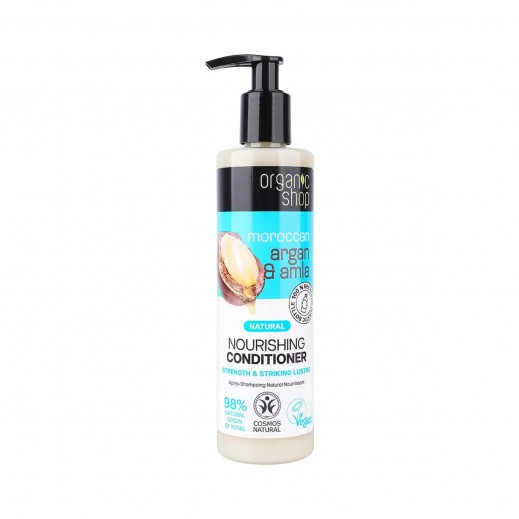 Organic Shop Nourishing Conditioner Mor.Argan & Amla 280mL - delivered by The Pharmacy - within 2 Hours