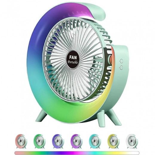 USB Rechargeable Desk Fan - delivered by Taw9eel Within 48 hours 