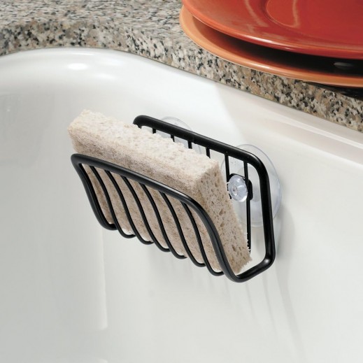 iDesign Sink Sponge Holder - Matte Black