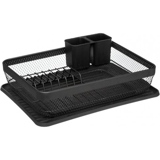 5Five Simply Smart Mayaj Metal Dish Drainer - Black - delivered by Taw9eel within 1 working day 