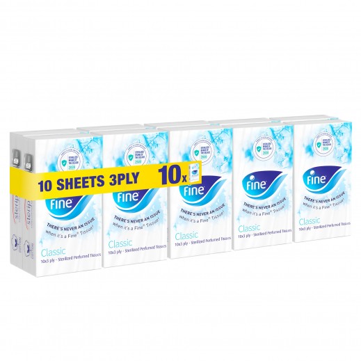Fine Four Seasons Pocket Tissue 2 ply x 10 Pieces
