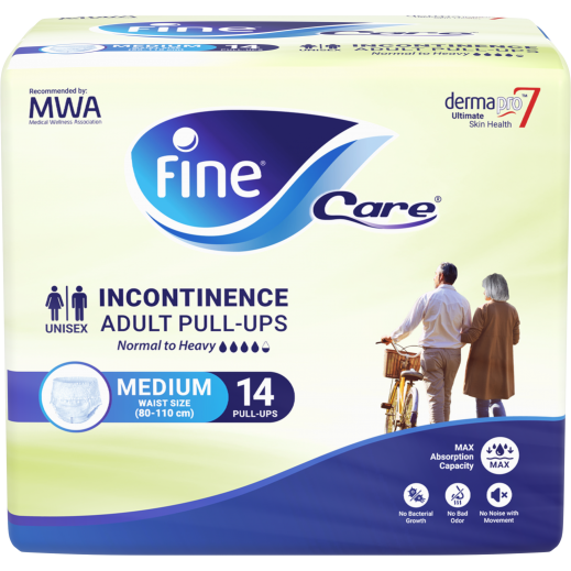 Fine Care Incontinence Unisex Pullup Pants Medium 14 Pieces (80 -110 cm)
