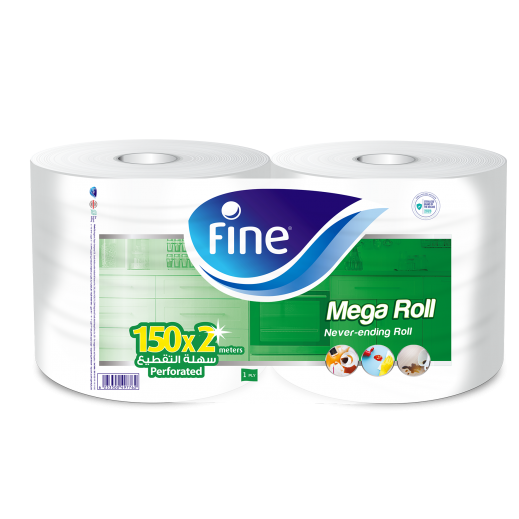 Fine Mega Roll Hand Towel 2 x 150 m