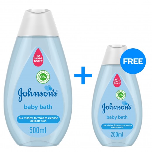 Johnson's Baby Bath 500 ml + 200 ml Free - delivered by Taw9eel Fast