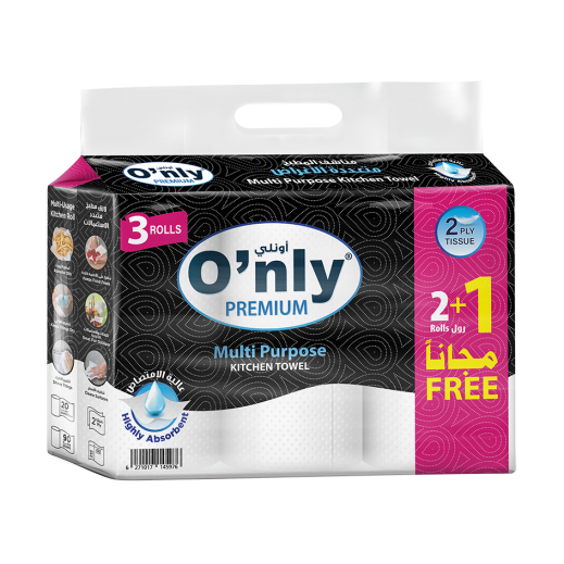 Only Kitchen Roll 2 Ply 90 Sheets 222 × 245 Mm - delivered by Taw9eel Fast