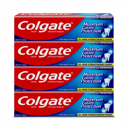 Colgate Maximum Cavity Protection Toothpaste 4 x 100ml - delivered by Taw9eel Fast