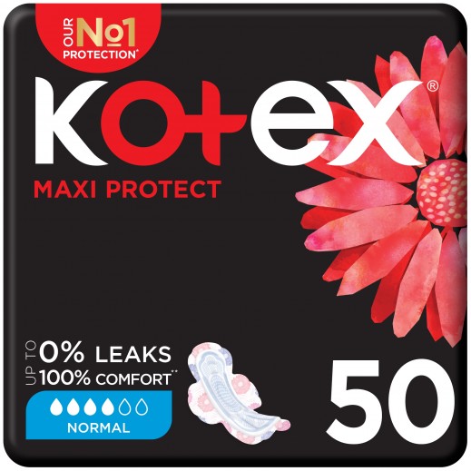 Kotex Maxi Protect Normal 50 Pads