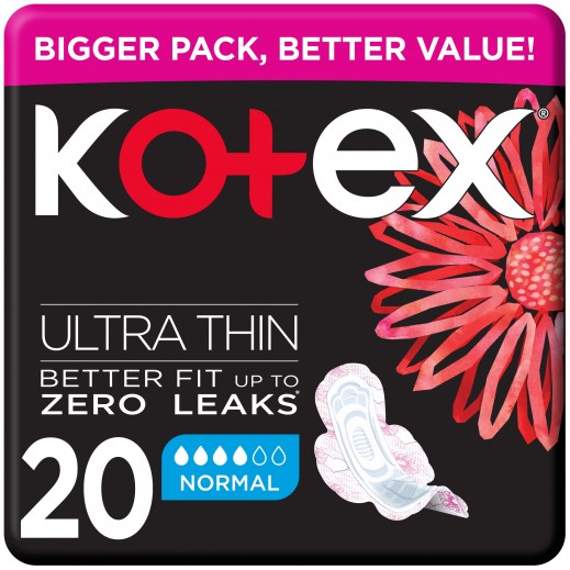 Kotex Ultra Thin Normal Pads - 20 Pads