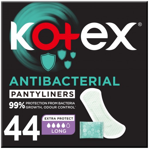 Kotex Everyday Pantyliners Long Scented 44 Pads - delivered by Taw9eel Fast
