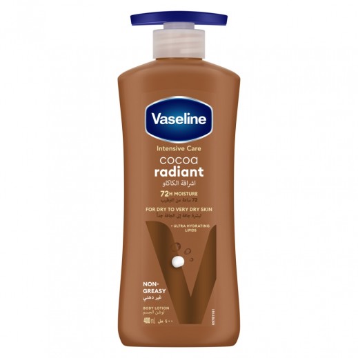Vaseline Intensive Care Cocoa Radiant Body Lotion 400 ml - delivered by Taw9eel Fast