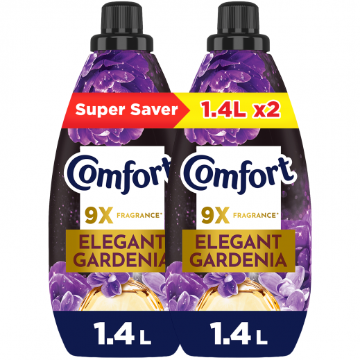 Comfort Elegant Gardenia Ultimate Care Concentrated Fabric Softener 2 X 1.4 L