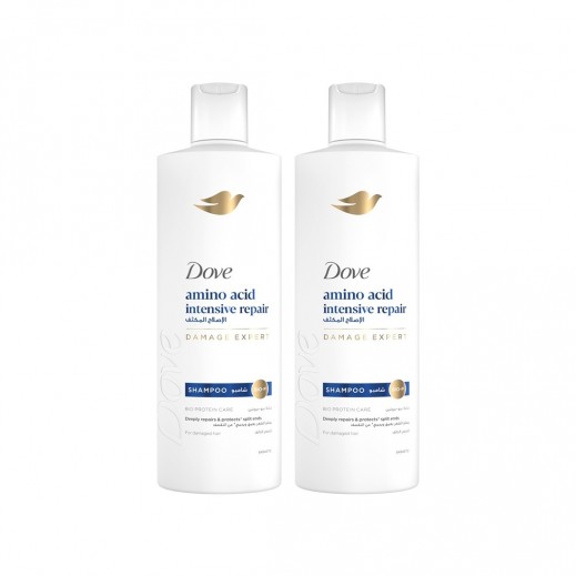 Dove Shampoo Amino Acid Intensive Repai 2x400ml - delivered by Taw9eel Fast