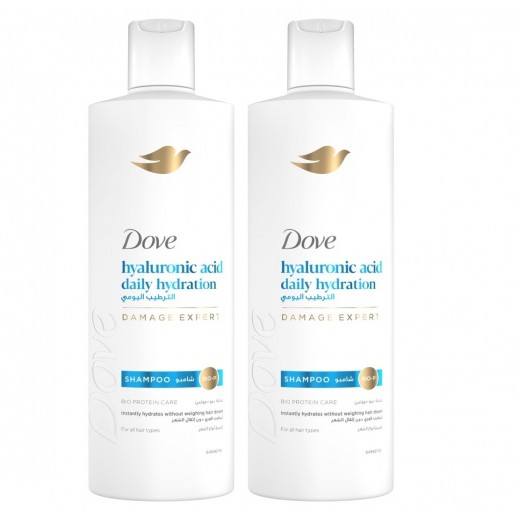 Dove Daily Hydration Shampoo 2x400ml