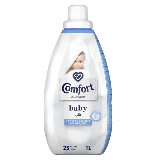 Comfort Baby Concentrated Fabric Softener Dermatologically Tested for Sensitive Skin 1 L - delivered by Taw9eel Fast