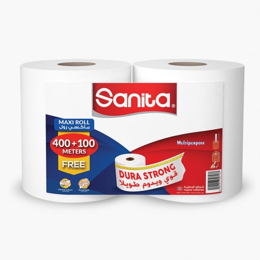 Sanita Club Maxi Roll 400 + 100m Free - 2 Rolls