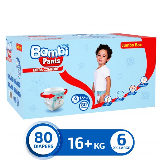 Sanita Bambi Baby Pants Stage 6 XXLarge ( +16 kg) - 80 Pants