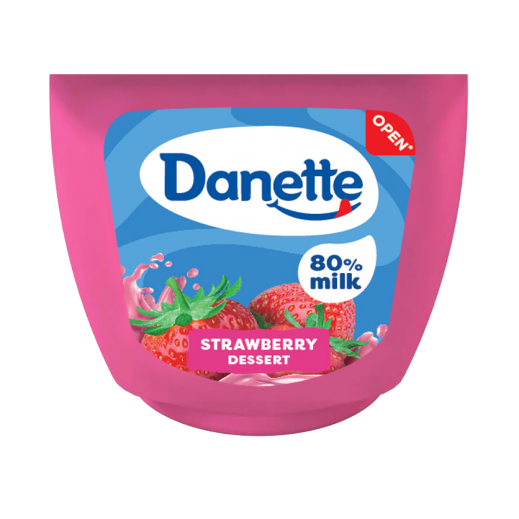 Danette Strawberry Pudding 90 g - delivered by Taw9eel Fast