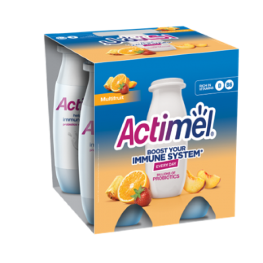 Actimel Multi Fruit Drink 4x93 ml - delivered by Taw9eel Fast