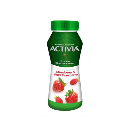 Activia Go Strawberry & Wild Strawberry Yoghurt Drink (180 ml) - delivered by Taw9eel Fast