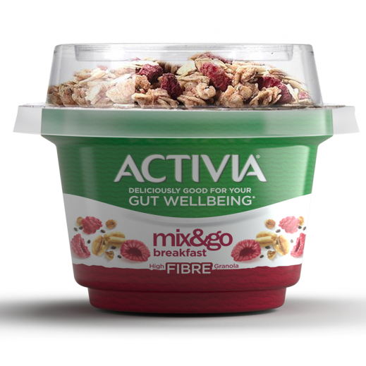 Activia Mix & Go Chia Raspberry Yoghurt 170 g - delivered by Taw9eel Fast