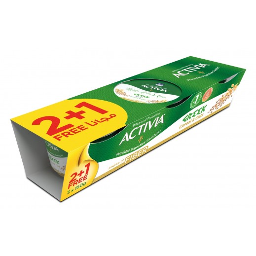 Activia Greek Cereal & Oats Yoghurt Dessert 150 g (2 + 1 Free)