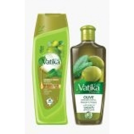 Dabur Vatika Hair Oil 200 ml + Olive Nourish & Protect Shampoo 400 ml