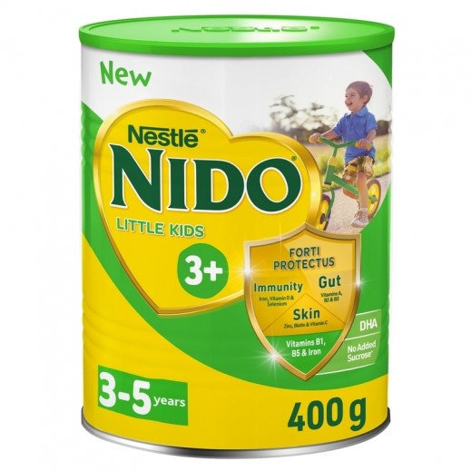 Nestle Nido Little Kids 3+ Growing Up Formula Tin 400 g (3-5 Years) - delivered by Taw9eel Fast