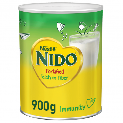 Nestle Nido Fortified Immunity Rich in Fiber Milk Powder Tin 900 g - delivered by Taw9eel Fast